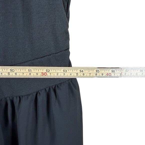 Black Maxi Dress Lace-Up Corset Fairy Grunge Goth Witchy Cottagecore Small - Picture 9 of 11